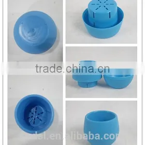 Self Watering Coloured Round Cute Flower Pot Mini Cup thumbnail-4