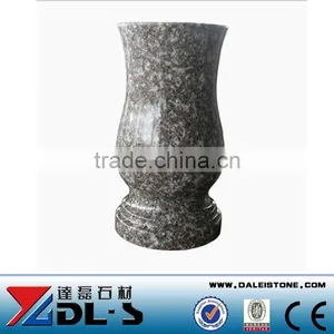 China Hot Sell Granite Cemetery Funeral Vase thumbnail-1