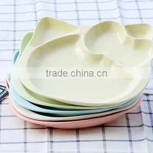 10inch Microwave Oven and Dishwasher Saftey Cat Shape Ceramic Plate Cute Ceramic Plate thumbnail-1