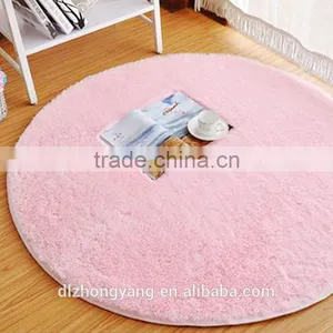 High Quality Home Decoration Multicolor Round Long Staple Shaggy Carpets thumbnail-1
