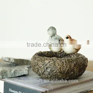 Wholesale Rustic Home Decor Resin Artificil Bird Nest thumbnail-2