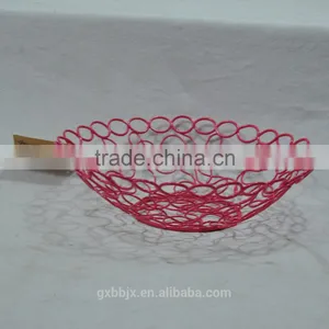 Handmade Metal Wire Fruit Basket With Open Design thumbnail-2