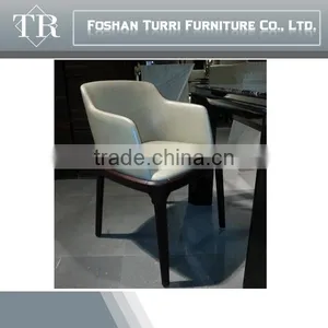 Antique Solid Wood and Leather Dinning Chair thumbnail-2