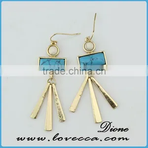 New Factory Direct Natural Stone Gemstone Turquoise Earring thumbnail-6