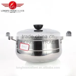 Popular Style Unique Shape Stainless Steel Soup Cooking Pot Set/camping Pot Set thumbnail-2