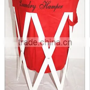 Cheap Wood Frame Round Clothes Baby Laundry Hamper thumbnail-1