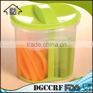 Food Grade Plastic Pickle Jar With Strainer, Clear Plastic Vegetable Storage Container for Pickle thumbnail-5