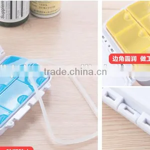 Colorful Plastic RECTANGLE Portable Travelling Mini Pill Box 6 Day thumbnail-4