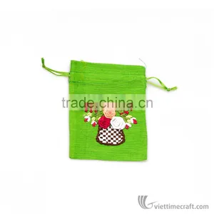 Embroidery Silk Coin Bag, Handmade in Vietnam, Many Unique Pattern thumbnail-2