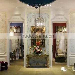 Reproduction Furniture Living Room Console Table and Mirror Set thumbnail-6