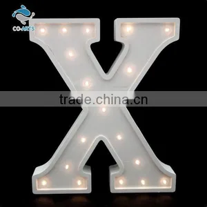 Specialized Design Outdoor Decoration White Wooden Letters Lighting thumbnail-1