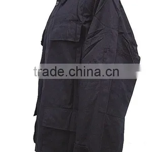SWAT Airsoft Black 4 Pocket BDU Uniform Shirt Pants thumbnail-3