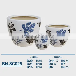 Vietnamese Ceramic Indoor Pot/ Indoor Planter BN-SC025 thumbnail-1