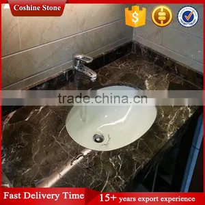 China Dark Emperador Polished Slab Brown Marble thumbnail-5