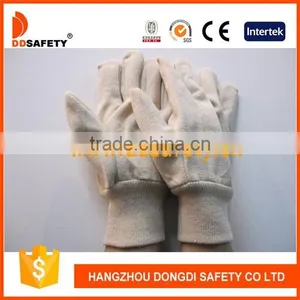 DDSAFETY White Canvas Glove Cheap Wholesale Knit Wrist Safety Work Gloves thumbnail-1