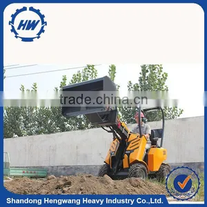 BV Certificate Top Quality 200kg Capacity HWZG200 Mini Front Wheel Loader thumbnail-1