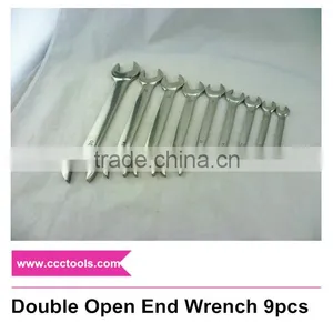 8*10 10*12 12*14 14*17 17*19 19*22 ....30*32mm Double Open End Wrench 9pcs D/E Open Spanner Open Jaw Spanner thumbnail-1