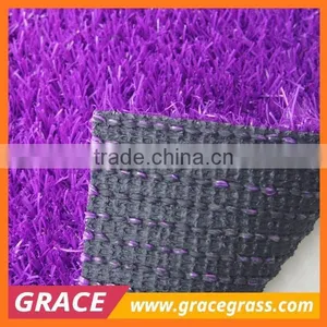 25mm PE Monofilament Purple Color Synthetic Turf Grass for School thumbnail-1