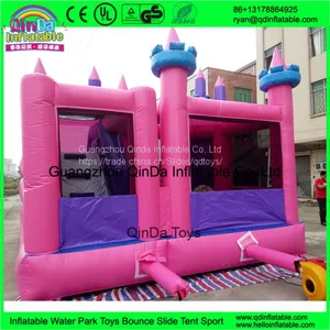 Guangzhou Qinda Princess Inflatable Bouncy Castle With Water Slide Swimming Pool Kids Jumping Castle for Sale thumbnail-3