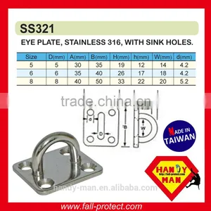 Marine Hardware Industrial Stainless Ring Plate With Sink Hole Anchor Plate thumbnail-6