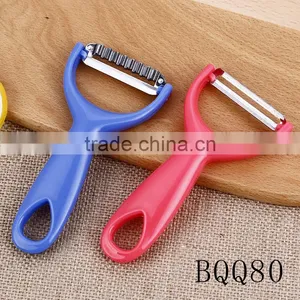 Factory Wholesale Colorful PP Handle Stainless Steel Wave Blade Multifunctional Peeler thumbnail-3