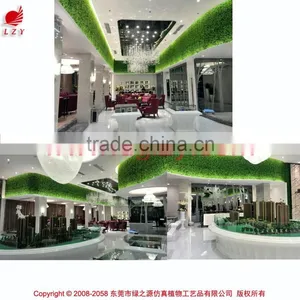 Artificial Indoor Wall Plant Wall Decoration Artificial Grass Wall for Shopping Mall thumbnail-1
