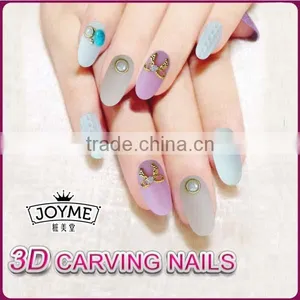 New Product Wholesale 24pcs Easy Nails Decorated With Metal Designer Press on Nails thumbnail-4