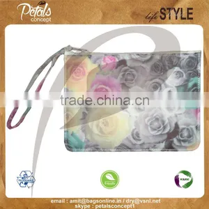 Customized Printing Canvas Zip Make up or Gadget Storage Bag Pouch thumbnail-1