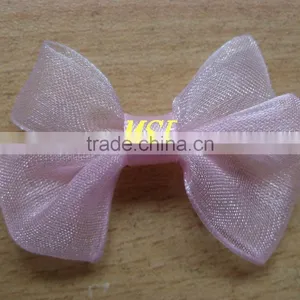 MSD Wholesale Pre-made Organza Ribbon Bow Tie for Dress Decoration thumbnail-1