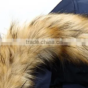 Unisex Fur Collar Coat Women and Men 2016 Winter Jacket thumbnail-4