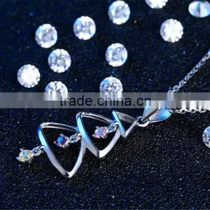 Christmas Gift 925 Sterling Silver CZ Christmas Pendant thumbnail-3