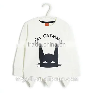 Cat Pattern Cool Design Wholesale Kids Custom Made Pullover Sweatshirt Hoodies thumbnail-2
