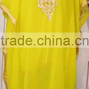 Neon Green Kaftan Tunic COVER UP thumbnail-1
