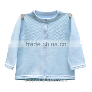 Organic Cotton Kids Clothing Wholesale Plain Kids Cardigan Fashion Boys Sweater Design thumbnail-1