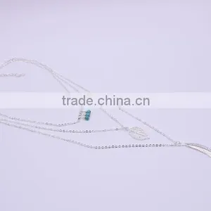 Zm35137a Woman Jewelry Necklace 2017 Fashion Layer Chain Statement Necklace thumbnail-4