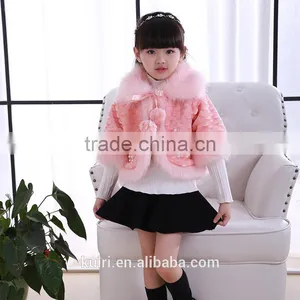 Fashion Faux Fur Cloak Coat Girls Children Cardigans Hairy Overcoat Cape Luxury Short Sleeve Top Jacket Kids Outerwear thumbnail-6