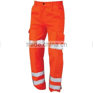 Men's Orange Hi Vis Trademark Trouser Pants thumbnail-1