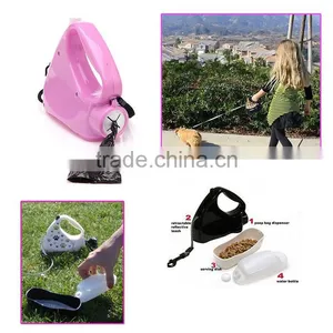 R1957H Hands Free Nylon Dog Leash Dog Lead Dog Jogging Leash With Waste Bag Collector thumbnail-5