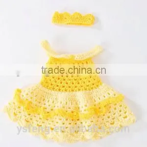 Dress With Imperial Crown Crochet Baby Dress thumbnail-1