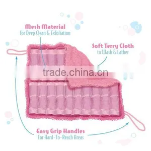 2PCS/LOT Easy Reach The All-in-One Full Body Loofa Wash Cloth thumbnail-3