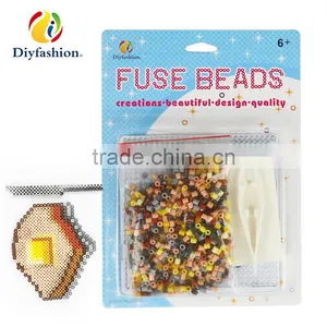 Diyfashion 5mm Hama Perler Fuse Beads Sundae Set With Puzzle Iron Paper and Twezzer Hama Beads Toys for Kids 18031 thumbnail-1