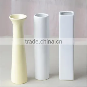 Modern Mini Tall Decoration Desk Ceramic Flower Vase thumbnail-1