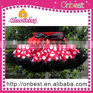Beautiful Kids Girls Hot Pink Dancewear Polka Dot Princess Pettiskirt thumbnail-1