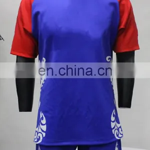 High Quality Durable Tear Resistance 100% Polyester Custom Sublimation Rugby Jersey thumbnail-1