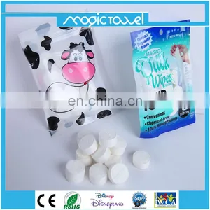 100%rayon Mini Coin Compressed Tablet Tissue/coin Magic Mini Tissue thumbnail-3