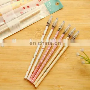 Creative Stationery Black Gel Pen Diamond Head Refills For 0.38mm Office Supplies Flower Printed Gel Pen Refill thumbnail-3