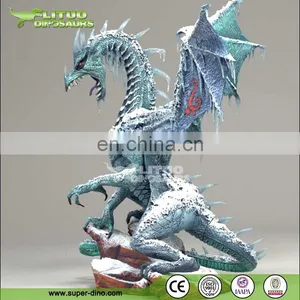 European Magic Fiberglass Dragon Sculpture thumbnail-1