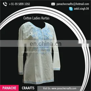 2017 Latest Collection Cotton Tunic Style Women Ladies Kurti thumbnail-1