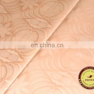 New Design Different Kinds Fabric Multi Colors Shadda Guinea Brocade Cotton Wholesale Bazin Riche Chinese Garment Fabric FEITEX thumbnail-2