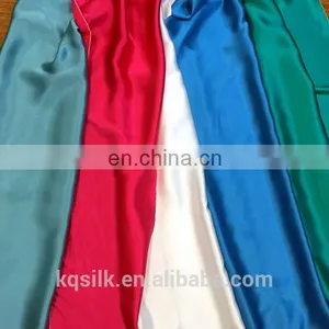 Plain Dyed Solid Color 12mm/14mm/16mm Silk Satin Fabric thumbnail-3